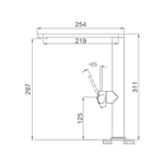 Vòi rửa chén nóng lạnh Malloca K061-S / Inox 304